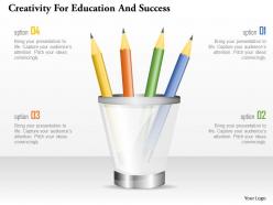 Creativity for education and success powerpoint templates