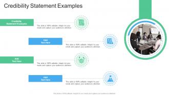 Credibility Statement Examples In Powerpoint And Google Slides Cpb