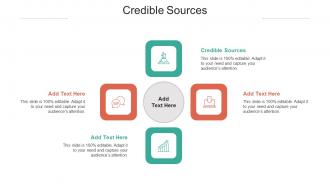 Credible Sources Ppt Powerpoint Presentation Icon Format Cpb