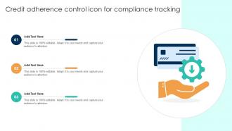 Credit Adherence Control Icon For Compliance Tracking
