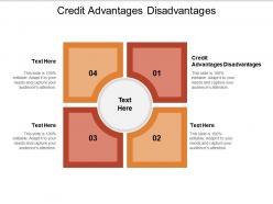 Credit advantages disadvantages ppt powerpoint presentation infographics aids cpb