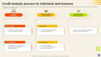 Credit Analysis Process For Individual And Business