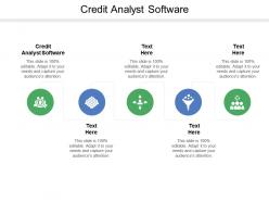 Credit analyst software ppt powerpoint presentation professional maker cpb