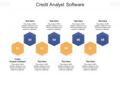 Credit analyst software ppt powerpoint presentation styles vector cpb