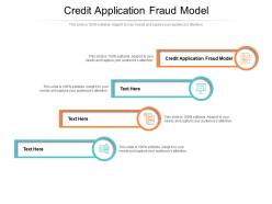 Credit application fraud model ppt powerpoint presentation portfolio master slide cpb
