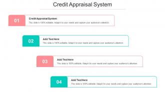 Credit Appraisal System Ppt Powerpoint Presentation File Clipart Images Cpb