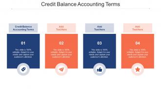 Credit Balance Accounting Terms Ppt Powerpoint Presentation Model Cpb