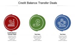 Credit balance transfer deals ppt powerpoint presentation infographic template cpb