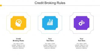 Credit Broking Rules Ppt Powerpoint Presentation Pictures Portrait Cpb