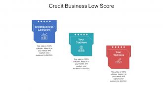 Credit business low score ppt powerpoint presentation file summary cpb