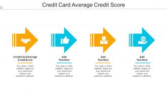 Credit Card Average Credit Score Ppt Powerpoint Presentation Slides Visual Aids Cpb