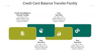 Credit card balance transfer facility ppt powerpoint presentation styles example cpb