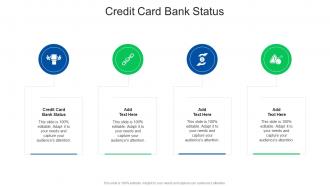Credit Card Bank Status In Powerpoint And Google Slides Cpb