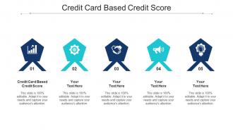 Credit Card Based Credit Score Ppt Powerpoint Presentation Inspiration Outfit Cpb