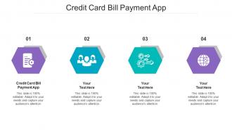 Credit Card Bill Payment App Ppt Powerpoint Presentation Ideas Design Ideas Cpb