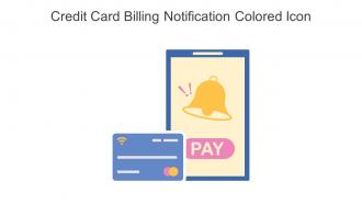 Credit Card Billing Notification Colored Icon In Powerpoint Pptx Png And Editable Eps Format
