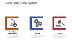 Credit card billing system ppt powerpoint presentation ideas examples cpb