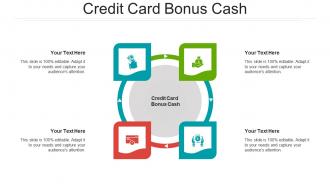 Credit card bonus cash ppt powerpoint presentation infographics background image cpb