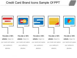 Credit card brand icons sample of ppt