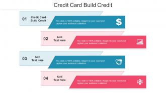 Credit Card Build Credit Ppt Powerpoint Presentation Infographics Graphics Cpb