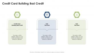 Credit Card Building Bad Credit In Powerpoint And Google Slides Cpb
