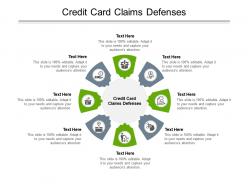 Credit card claims defenses ppt powerpoint presentation slides example cpb