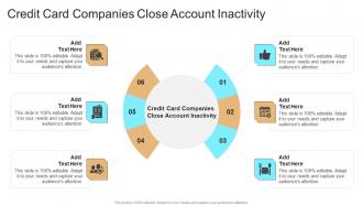 Credit Card Companies Close Account Inactivity In Powerpoint And Google Slides Cpb