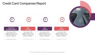 Credit Card Companies Report In Powerpoint And Google Slides Cpb