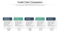 Credit card comparison ppt powerpoint presentation gallery graphics template cpb