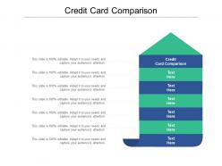 Credit card comparison ppt powerpoint presentation model slide download cpb