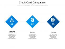 Credit card comparison ppt powerpoint presentation show example introduction cpb