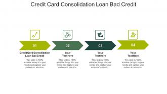 Credit card consolidation loan bad credit ppt powerpoint presentation styles slide cpb