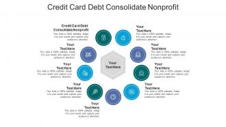 Credit card debt consolidate nonprofit ppt powerpoint presentation pictures guide cpb