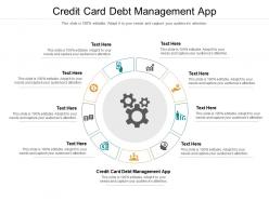 Credit card debt management app ppt powerpoint show clipart images cpb