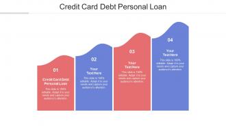 Credit card debt personal loan ppt powerpoint presentation styles file formats cpb