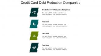 Credit card debt reduction companies ppt powerpoint presentation summary mockup cpb