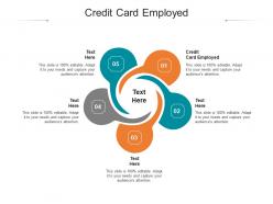 Credit card employed ppt powerpoint presentation icon visuals cpb