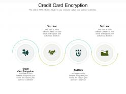 Credit card encryption ppt powerpoint presentation gallery design templates cpb