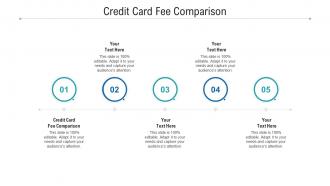 Credit card fee comparison ppt powerpoint presentation gallery maker cpb