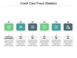 Credit card fraud statistics ppt presentation infographic template designs cpb