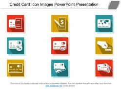 Credit card icon images powerpoint presentation