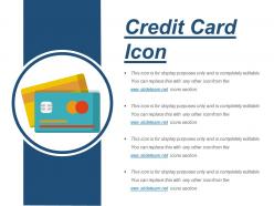 Credit Card Icon Sample Of PPT Presentation