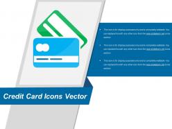 Credit Card Icons Vector Powerpoint Slide Inspiration