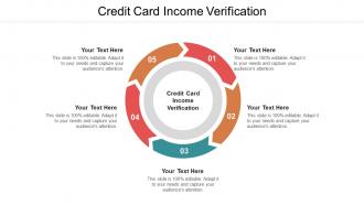 Credit card income verification ppt powerpoint presentation inspiration graphic images cpb