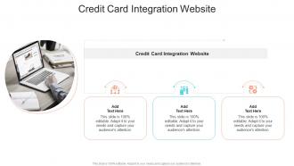 Credit Card Integration Website In Powerpoint And Google Slides Cpb