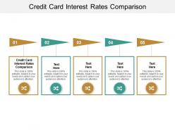 Credit card interest rates comparison ppt powerpoint presentation pictures template cpb