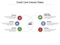 Credit card interest rates ppt powerpoint presentation file background image cpb