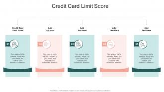 Credit Card Limit Score In Powerpoint And Google Slides Cpb