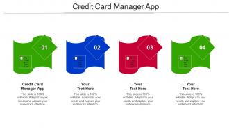 Credit Card Manager App Ppt Powerpoint Presentation Ideas Template Cpb