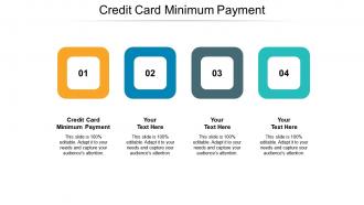 Credit card minimum payment ppt powerpoint presentation outline brochure cpb